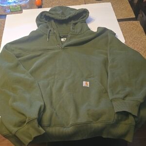 Carhartt Olive Green Pullover Hoodie with Kangaroo Pocket 4XL